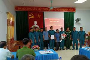 Lễ công bố Quyết định thành lập Chi bộ Quân sự xã